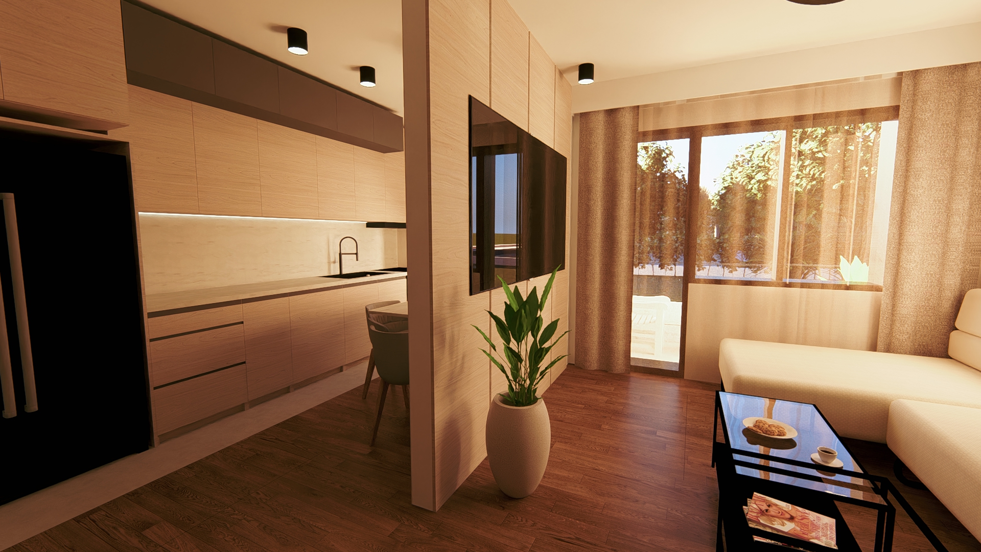 M HOME DESIGN - Nova kolekcija dnevna i kuhinja kompozicija